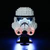 GEAMENT Set di Luci LED Compatibile Con LEGO Casco di Stormtrooper (Stormtrooper Helmet) - Kit Di Illuminazione per Star Wars 75276 (Modello di mattoncini non incluso)