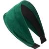axy Cerchietto largo con flanella leggera da donna, splendida fascia per capelli HR10A (verde)