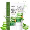 MagiSel Aloe Vera Gel Idratante Naturale al 98%, Cura delle Ustioni, Idratante Lenitivo per Viso e Corpo, Adatto per Pelli Secche e Sensibili, 40g