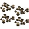 UTwaySteelPro 20 sacchetti in lega di zinco in pelle con borchie con vite a testa tonda per cassetto fai da te testa monaco mini armadio maniglie in rame