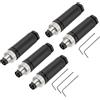 QUARKZMAN 5Pcs 3 Pin M8 Maschio Connettore Aviazione Spina C Codifica 8mm Connettore Sensore Circolare Impermeabile Ip67 per Cavo