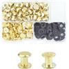 MABAHON Chicago - Set di 80 viti per libri, M5 x 6 mm, per riparazioni fai da te, in pelle, colore: oro