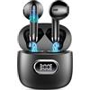 Drsaec Cuffie Bluetooth 5.4, 2025 Auricolari Bluetooth 3D Stereo Cuffie Wireless In Ear con 4 ENC Mic, 42Ore Cuffie Senza Fili Cancellazione Rumore Cuffiette Sport IP7 Impermeabili Headphones per iOS/Android