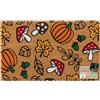 JVL Zerbino in fibra di cocco con retro in lattice, 45 x 75 cm, autunno