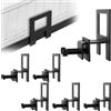 LDXDRU 6 supporti per materassi anti-scivolamento, per telaio del letto, antiscivolo, per materassi in metallo, colore nero