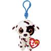 Ty Anello porta chiavi di peluche - beanie boos clips - cane dalmata luther - ty