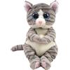 Ty Bellies - mitzi il gatto grigio tigrato con occhi azzurri grandi e glitter - 20 -3+ -
