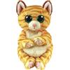 Ty Bellies - mango il gatto arancione con occhioni verdi glitterati - 20 cm -3+ -