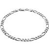 STERLL Bracciale Da Uomo In Argento 925 Con Maglie Ovali Lucidate A Specchio