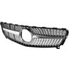 SPLACK Griglia Anteriore Griglia superiore paraurti anteriore per Mercedes per Benz Classe A W176 A160 A180 A200 A250 A45 2016 2017 2018 Front Mesh(Argento)