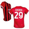 ACM 1899 AC Milan Maglia Fofana 29 Replica Ufficiale 2024/25, Rossonera a Strisce (IT, Testo, L, Rosso)