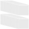 BENECREAT 40 pz di Portaetichette Autoadesivi, Tasche di Carte Indice Trasparenti Quadrate da 10x10cm per Scatola Portaoggetti, Cartelle, Scaffali, Cassetti, Armadietti