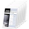 YUN CHUN Confezione da 6 supporti magnetici in acrilico, formato A5, porta menù per ristorante, a forma di L, per matrimoni, ufficio, depliant A5, per negozi e hotel, espositore in perspex