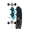 Carver Triton 29 Astral CX Wide Raw Complete Surfskate Nero/Bianco/Blu 7 Strati Acero