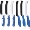 TQRR 6 Pezzi Spazzole Per Pulire- Spazzola per pulire piccole fessure, Multifunzionale Spazzole Pulizia Casa, Strumenti Di Pulizia per Casa, Cucina, Bagno, Finestra, Lavandino (6, Blu lichene)