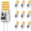 I-SHUNFA Lampadine G4 LED 2W Bianco Caldo 3000K,AC/DC 12V,2W Sostituisce le Lampadine Alogene da 20W,200LM Lampadine LED a Risparmio Energetico per Cofano Estrattore per Cucina,Non Dimmerabile,Confezione da 10