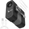 Aurobest 4 Velocità Ventola Regolabile con Clip Vita, Ventilatore Collo Appendere USB Ricaricabile, Ventaglio Indossabile Portatile Personale, Ventola Raffreddamento per All'aperto, Campeggio, Lavorare (Nero)
