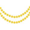 QUARKZMAN 2pz Feltro Palla Ghirlanda Giallo Pom Pom Ghirlanda Appeso Palline 7,55 Piedi Lungo 20 Sfere Festa Striscione Arredo per Natale Compleanno Festa