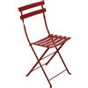 Fermob - Sedia pieghevole Bistro - Rosso - Acciaio laccato - Designer Studio Fermob