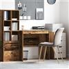 HETFTJN Scrivania da Ufficio in Legno Antico, Design Rustico Vintage, Dimensioni 80x50x76 cm, Marrone, Materiale Legno Ingegnerizzato, per Studio a Casa e Postazione Lavoro