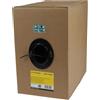 StarTech.com Matassa di cavi LAN Cat5e solidi UTP da 305 m - Bobina rete ethernet RJ45 Cavo Ethernet Sfuso Cetificato CMR Nero Conforme TAA [WIR5ECMRBK]