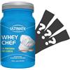 Generico ULTIMATE ITALIA Whey Chef - Barattolo da 700g, Gusto Neutro, Senza Glutine - Integratore Alimentare a base di Pure Proteine Del Siero Del Latte Specifiche per Cucinare + BARRETTE IN OMAGGIO