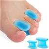 Sumifun 16 separatori in gel per dita dei piedi, correttore e sollievo dall'alluce valgo, distanziatori flangiati per dita sovrapposte, raddrizzatore per dita a martello, per dita sovrapposte