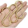 CYUaoao 6Pz Ganci a S per Appendere in Ottone 80 mm Ganci Multifunzionali Durevoli per Appendere Utensili Sacchetti per Organizzatore Appenditori per Armadio