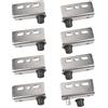UFURMATE Cerniera a perno in ferro, 4 set di alberi nascosti Armadio Cerniere a bilico Cerniere per porte in legno con perno per porta in legno a battente libera (nichelatura)