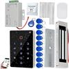 HENAXSAD HERNAS Kit Controllo Accessi Intelligente, Serratura Esterna Impermeabile IP68, Controllo Remoto via App Tuya, Serratura Magnetica 180KG con Campanello, Registro Sblocchi Rintracciabile