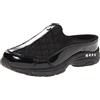 Easy Spirit Zoccolo Traveltime da Donna, Brevetto Nero/Argento, 10 N US