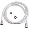 Oryx 4040294 - Lampada da doccia pvc, colore: bianco/argento, 2 m