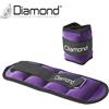 Diamond Fitness Kit Risparmio con 10 Paia di Cavigliere Appesantite Viola da 0,5 kg