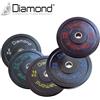 Diamond Fitness Kit Pesi Dischi Bumper Training Recycled Crumb Rubber - Pacco Pesi da 250 kg