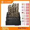 ALLSOME M42 HSS Set di punte elicoidali con testa a 3 bordi Punta da trapano al cobalto alto al 8% per la perforazione di metalli in legno in acciaio inossidabile - 13PCS