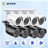 ANNKE 1080P HD-TVI Kit telecamera di sicurezza 4PCS 2MP Bullet Outdoor custodia resistente alle intemperie cinture Super Night Vision Smart IR CCTV Camera - White Color Type 2