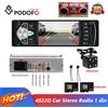 Podofo Autoradio 1din Stereo 4022D Bluetooth FM USB Autoradio supporto da 4.1 pollici telecamera per retromarcia controllo del volante - NO Control NO Cam