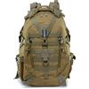 Furukroa Zaino da campeggio Borsa da uomo Borse da viaggio Zaino tattico Molle da arrampicata Zaino da escursionismo Borsa per laptop da pesca con tracolla riflettente all'aperto - Khaki