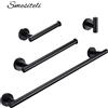 Smesiteli Kit di accessori per il bagno nero opaco Set di Hardware in acciaio inossidabile dorato scaffali porta carta igienica in rotolo appendiabiti portasciugamani - MB-Clothes hook