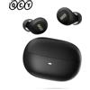QCY HT07 ANC auricolari Wireless 40dB Noise Cancelling TWS auricolari 6 Mic AI HD Call Bluetooth 5.2 HiFi Headphone 32H riproduzione - HT07 Black
