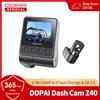 DDPAI Dash Cam Z40 Doppia telecamera per auto Registratore anteriore e posteriore 1944P HD GPS Wifi Car DVR 24H Protezione parcheggio D2save Storage -