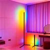SUIDHOME Lampada da terra controllata da APP Colori RGBIC Lampada da pavimento ad angolo intelligente Dimmerabile Sincronizzazione musicale Luci da supporto per illuminazione per camera da letto Sala giochi -