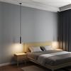 alloet Lampada a sospensione a Led nordica moderna geometria linea striscia lampada a sospensione ristorante sala da pranzo apparecchi di illuminazione camera da letto lampada da comodino -