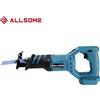 Allsome Sega alternativa Allsome sega elettrica per legno e metallo per batteria al litio Makita da 18V - No Battery