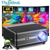 ThundeaL Proiettore ThundeaL Full HD 1080P TD98 WiFi LED 2K 4K Video Movie Beam TD98W Proiettore Android PK DLP Home Theater Cinema Beamer - Android Version