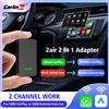 Carlinkit 5 2air Wireless CarPlay Android Auto Wireless Box 2in 1 Adattatore 2 canali Lavoro Waze Spotify 5.8Ghz WiFi BT5.0 Siri GPS