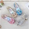 ZYCZWL 5 colori bambini sandali principessa bambini ragazze scarpe da sposa tacchi alti scarpe eleganti papillon oro rosa blu argento scarpe per ragazze - shanguang-Pink