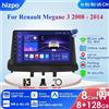 HIZPO 4G 9 "Android 12 Autoradio GPS per Renault Megane 3 Fluence 2008 - 2014 Samsung SM3 2Din Carplay Auto Stereo HeadUnit Navigazione - P1