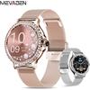 MEVADEN Rosegold Smart Watch per Lady Bluetooth Call 100 + modalità sportiva Fitness donna Smartwatch Dials fai da te per IOS Android NX19 - Rosegold