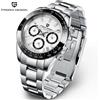 PAGANI DESIGN 2024 nuovi orologi da uomo orologio da lavoro al quarzo orologi da uomo Top Brand Luxury Watch cronografo da uomo VK63 - Silver White Black